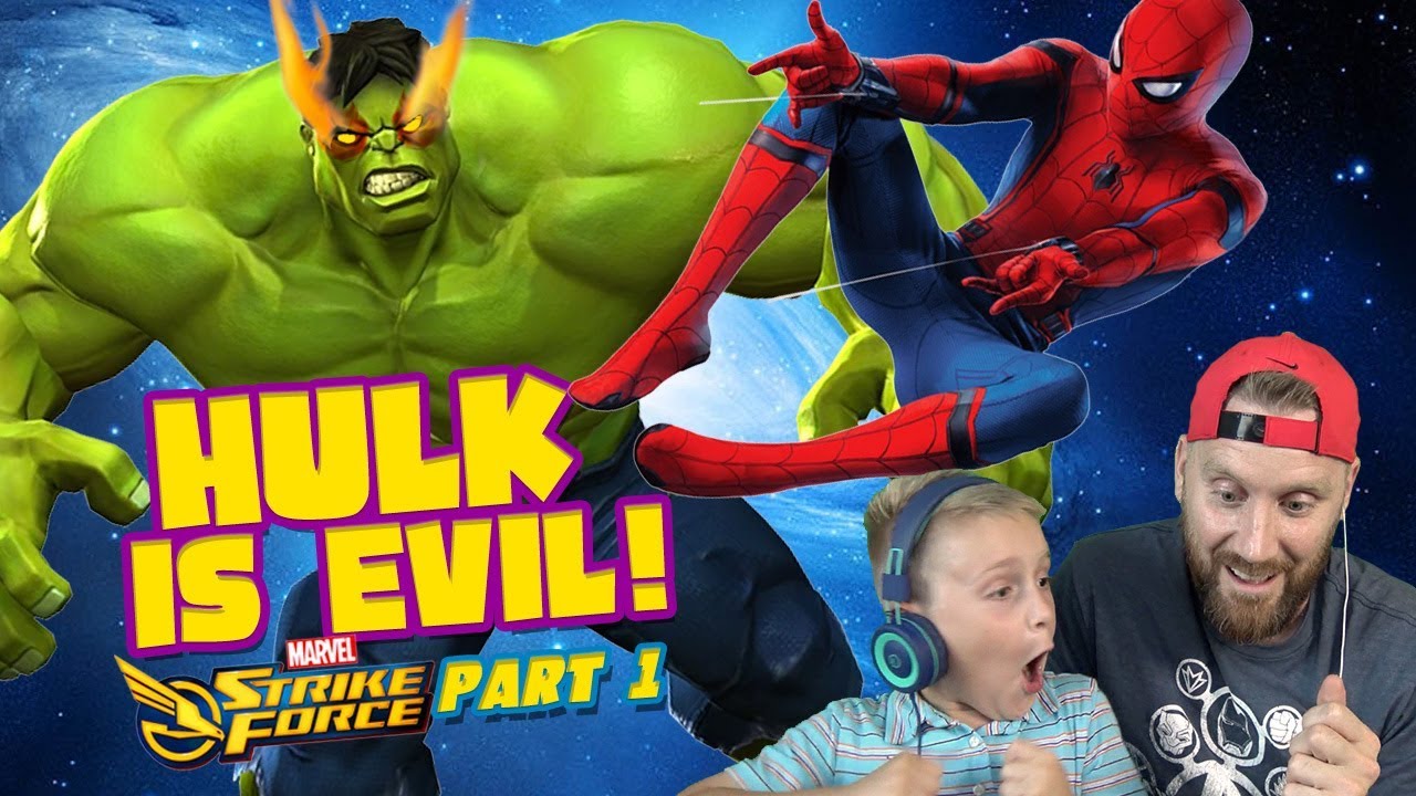 Team Spider-Man vs Hulk! Marvel Strike Force Game Pt. 1