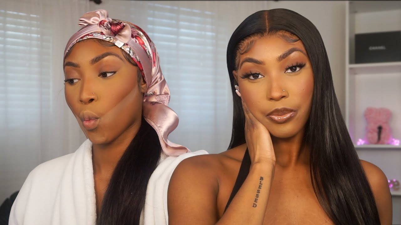 Full Glam Makeup for WOC + Hair ft Julia Hair