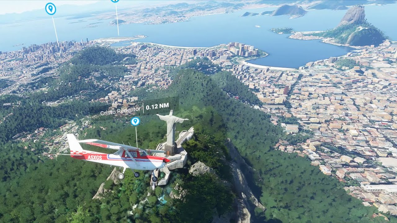 Рио-де-Жанейро Microsoft Flight Simulator | пролетает над Бразилией | геймплей