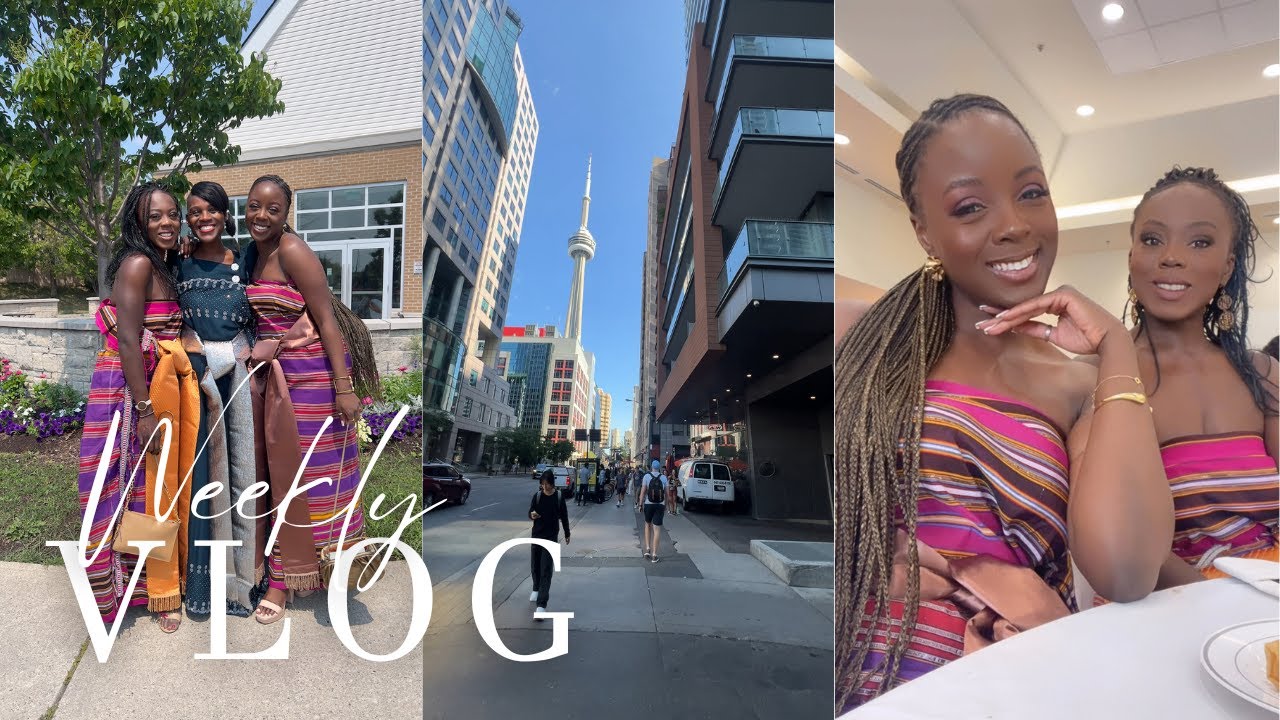 Shopping & My Fav Eats, Uni/Childhood Friend Hangouts, Kwanjula in Toronto | Weekly Vlog