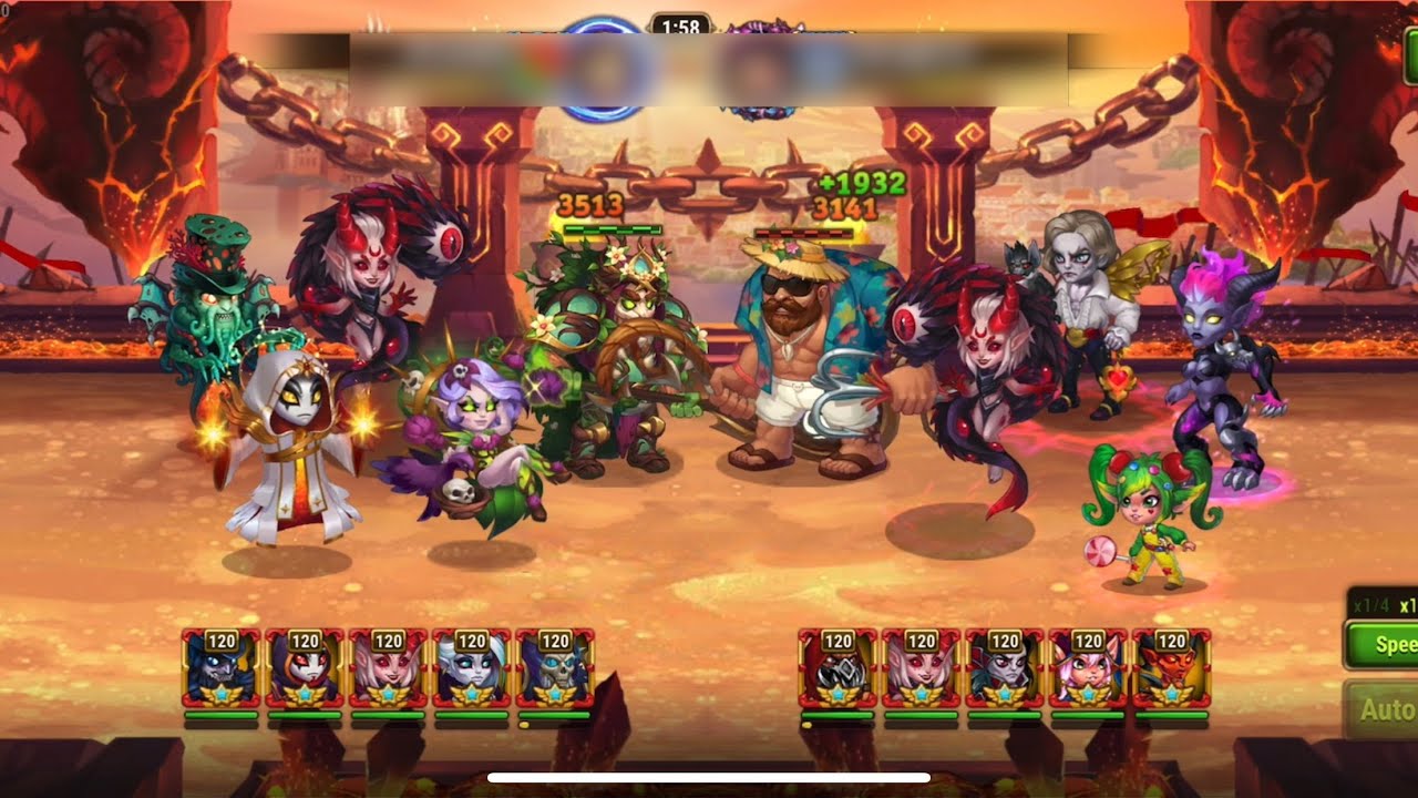 Hero Wars Mobile - rework Morrigan and friends with Xe&rsquo;sha vs Chaos team