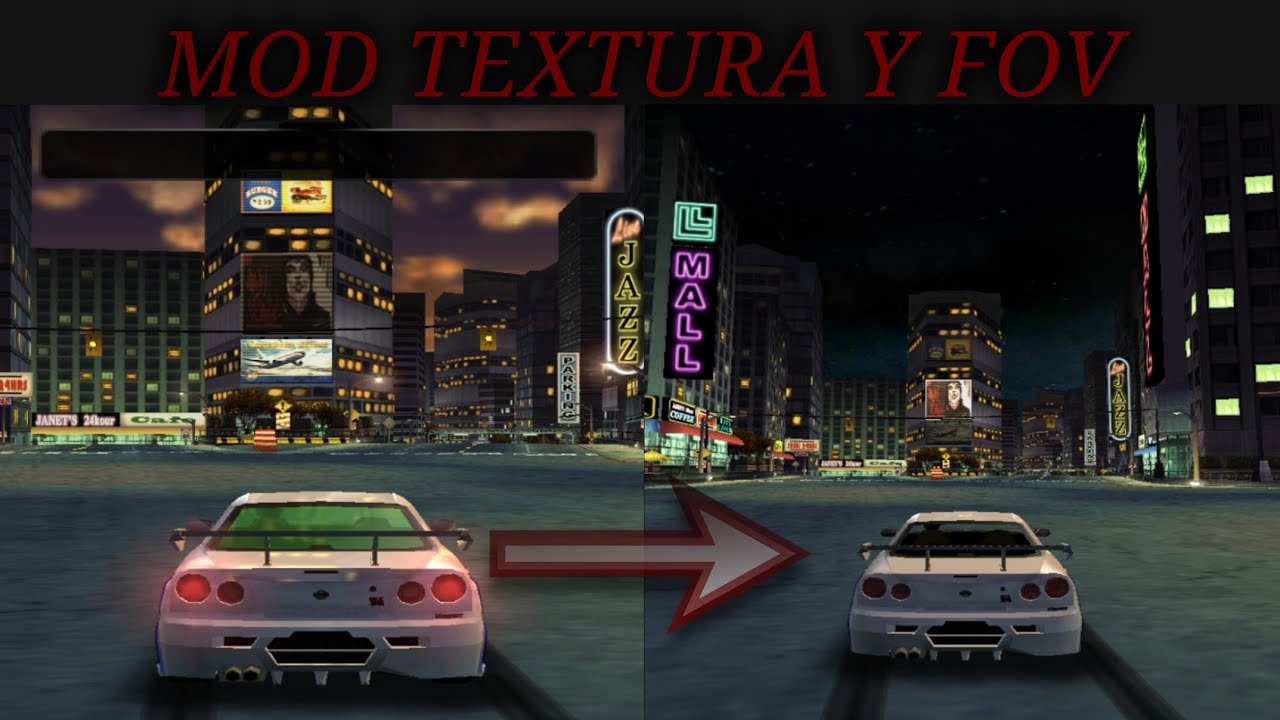 Pack de Texturas + Mod FoV Para Need For Speed Carbono Own The City De PSP