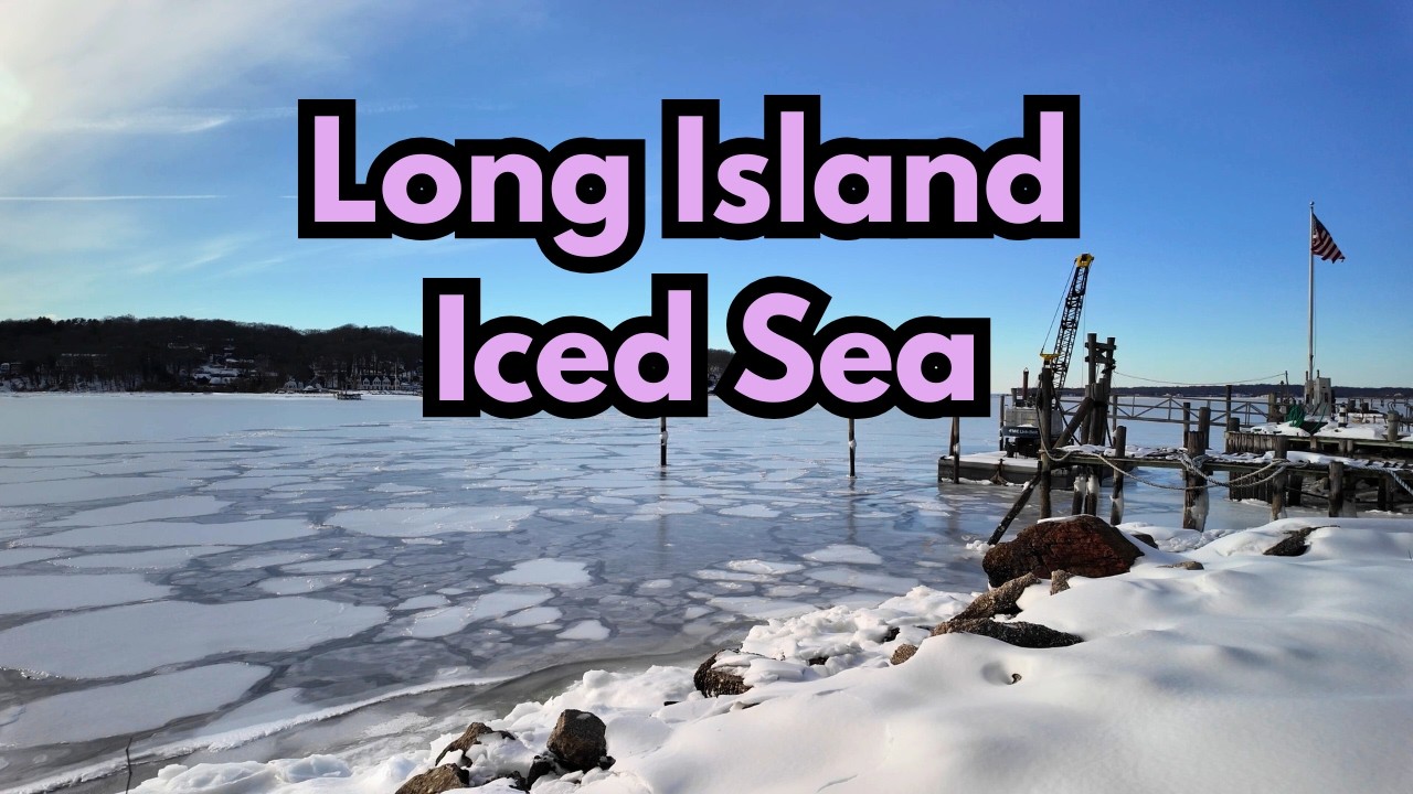 Northport Harbor Frozen ❄️Stunning Long Island Winter Walk 4K POV