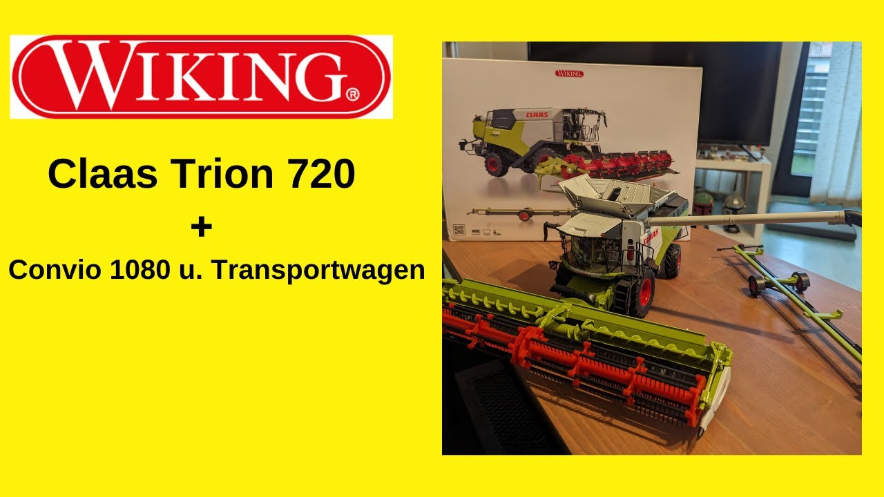 Claas Trion 720   +   Convio 1080 u  Transportwagen I Vorstellung #Wiking