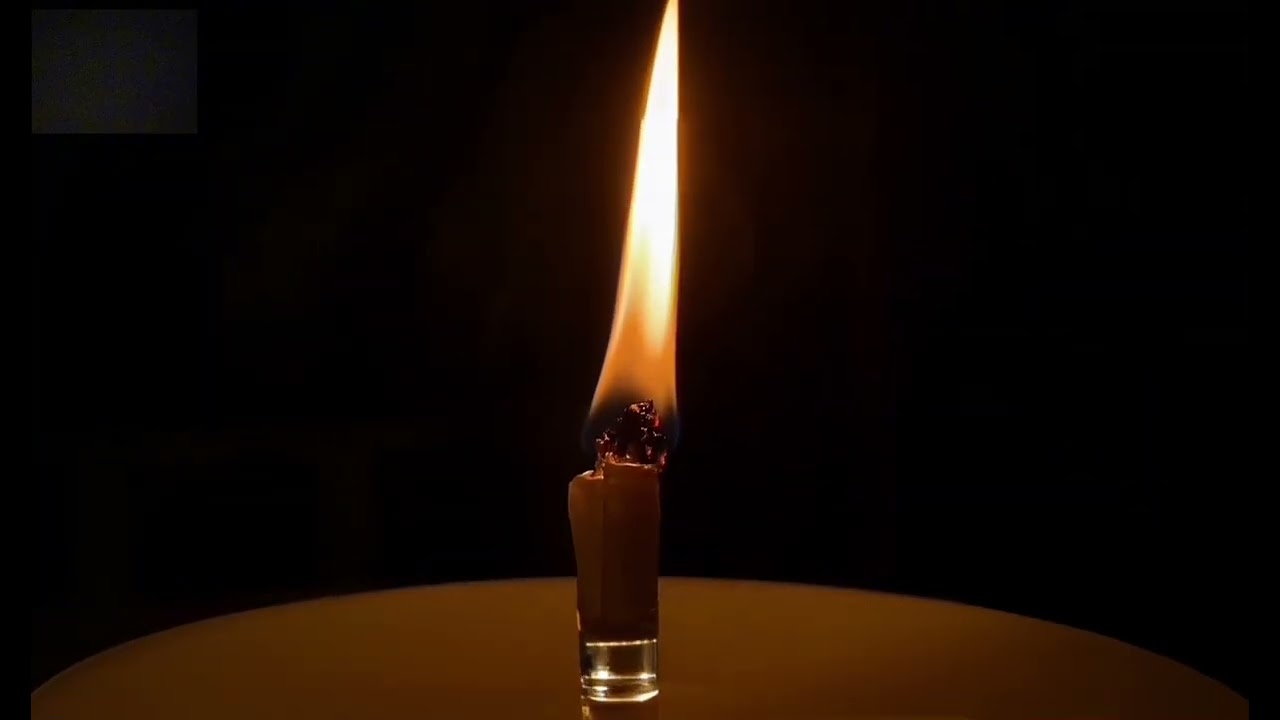 Candle Flame Ambience | Calm Night | 2 Hours Mum Alevi Ambiyansı | Sakin Gece | 2 Saat 