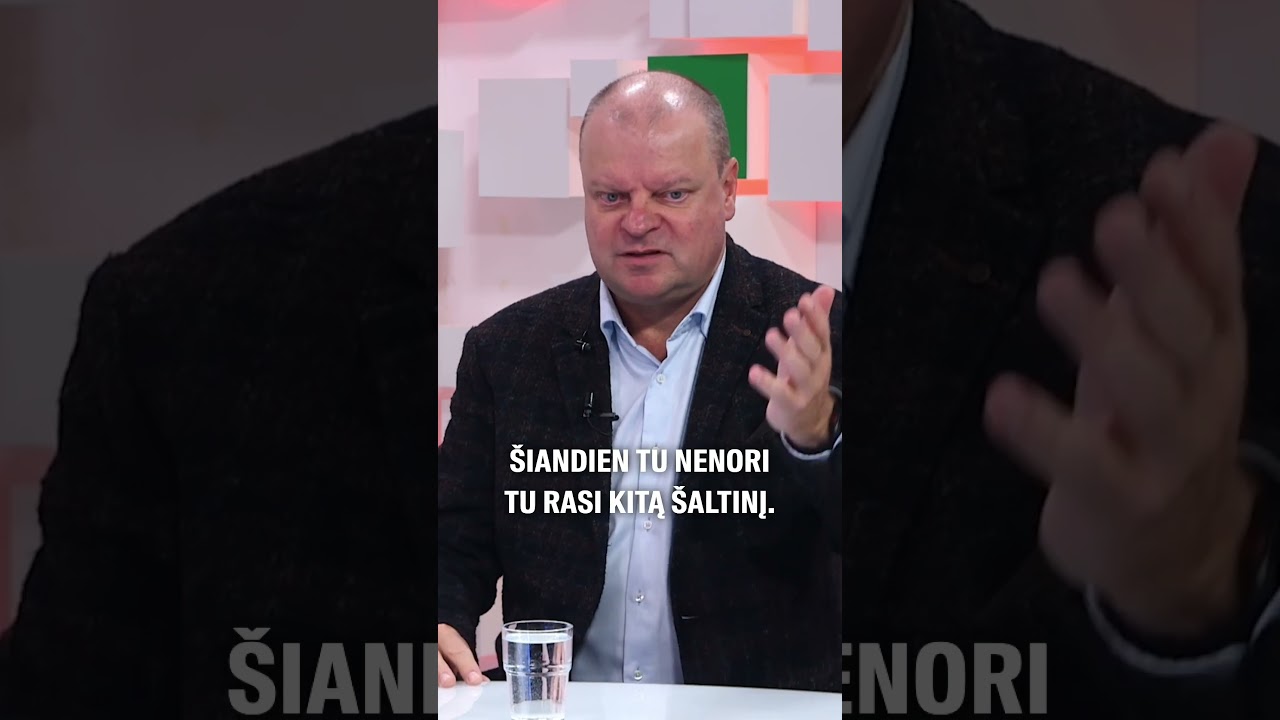 Skvernelis: &bdquo;Niekas nežiūrės tos propagandos&ldquo; #15min #shorts