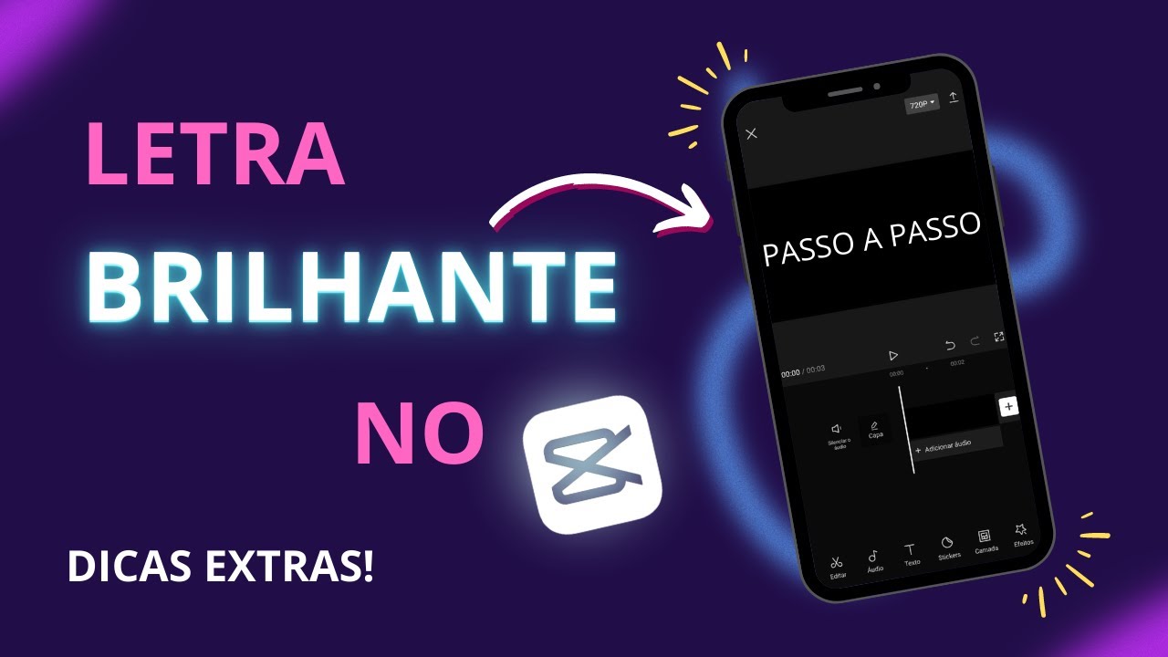 Como fazer LETRAS BRILHANTES no CapCut- passo a passo + dicas #capcut #tutorialyoutube #capcutedit