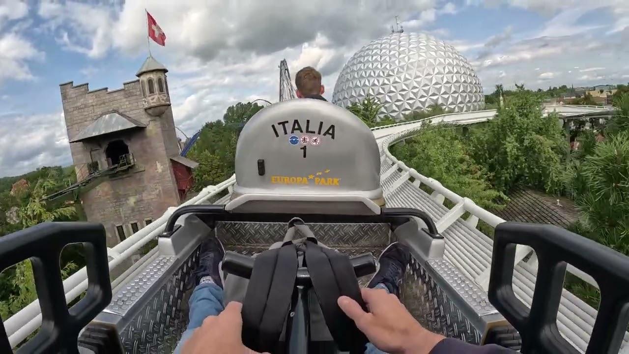 Swiss bob run 🇨🇭@EuropaParkChannel #rollercoaster #europapark
