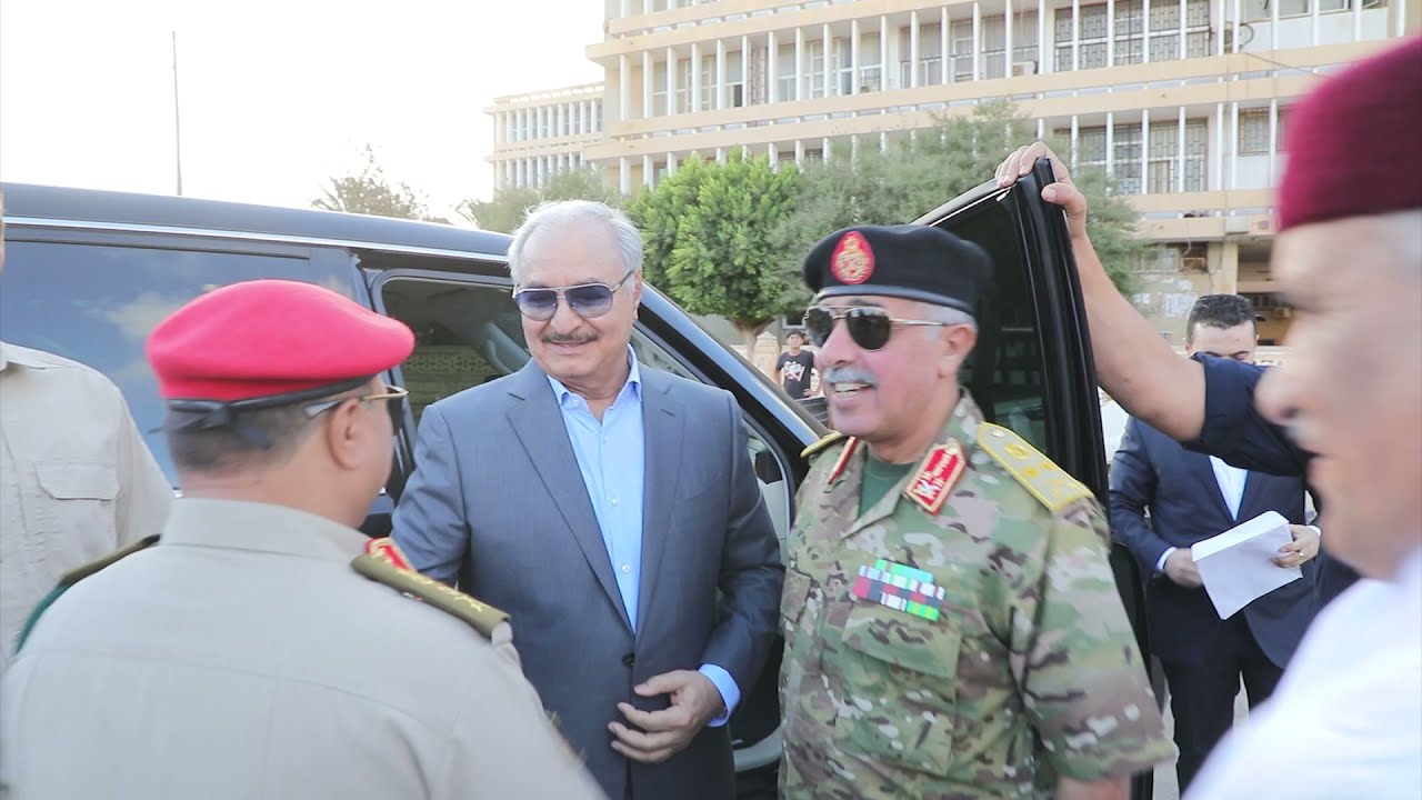 زيارة القائد العام المُشير / خليفة حفتر إلى مدينة المرج حاضنة الكرامة بحضور حشد جماهيري كبير