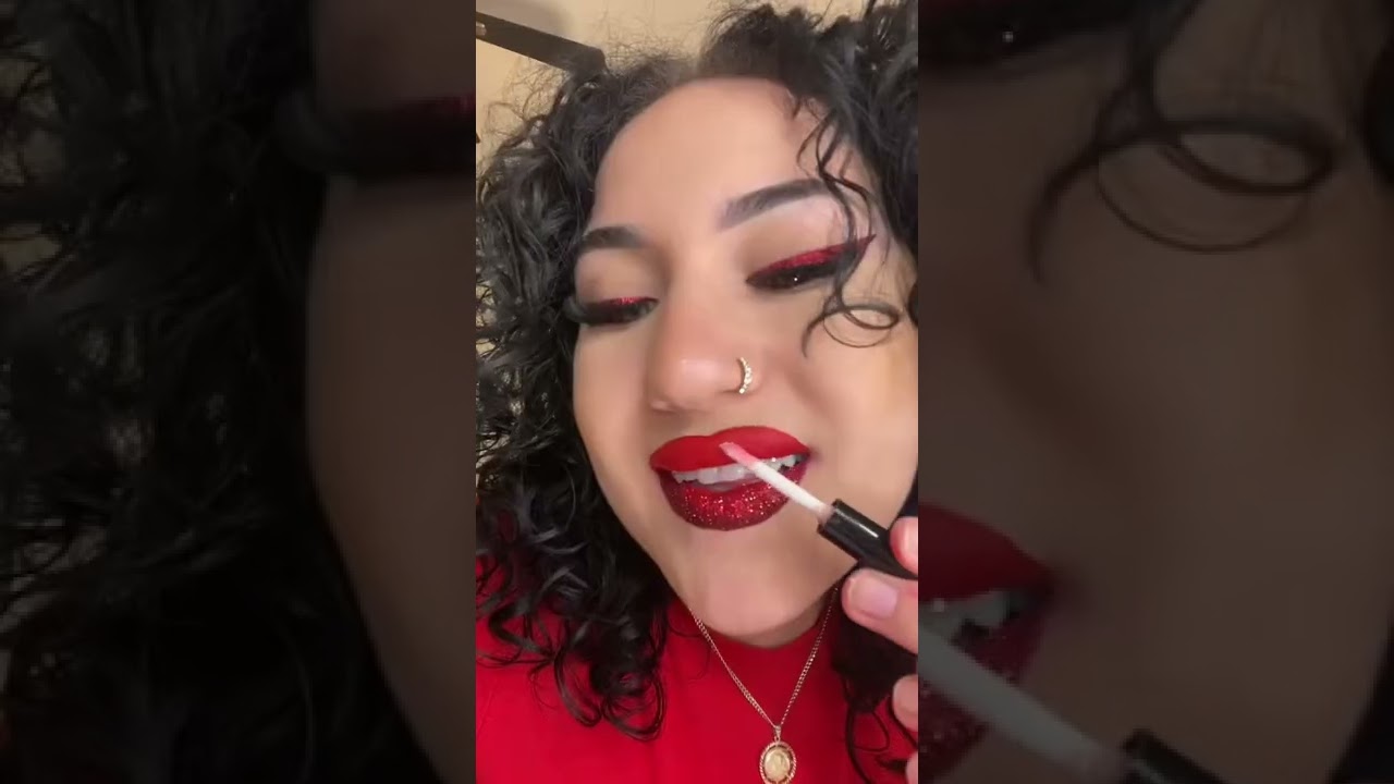Burlesque Glitter Lip Kit and Elektra Firey Red Pigment