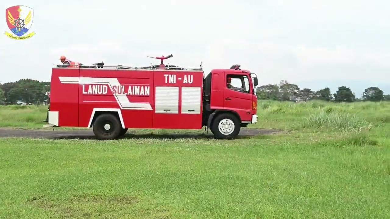 🌏Lanud Sulaiman Gelar Latihan Penanganan dan Penanggulangan Crash Pesawat