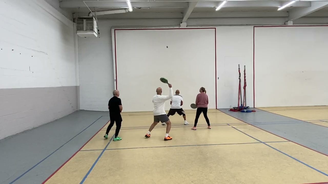 Paddleball game 3 - Maritza & Paul vs Al & Peter 2.21.26