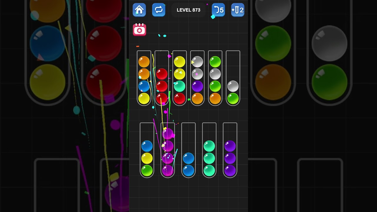 Ball Sort Puzzle by Guru Game: Levels 871, 872, 873, 874, 875