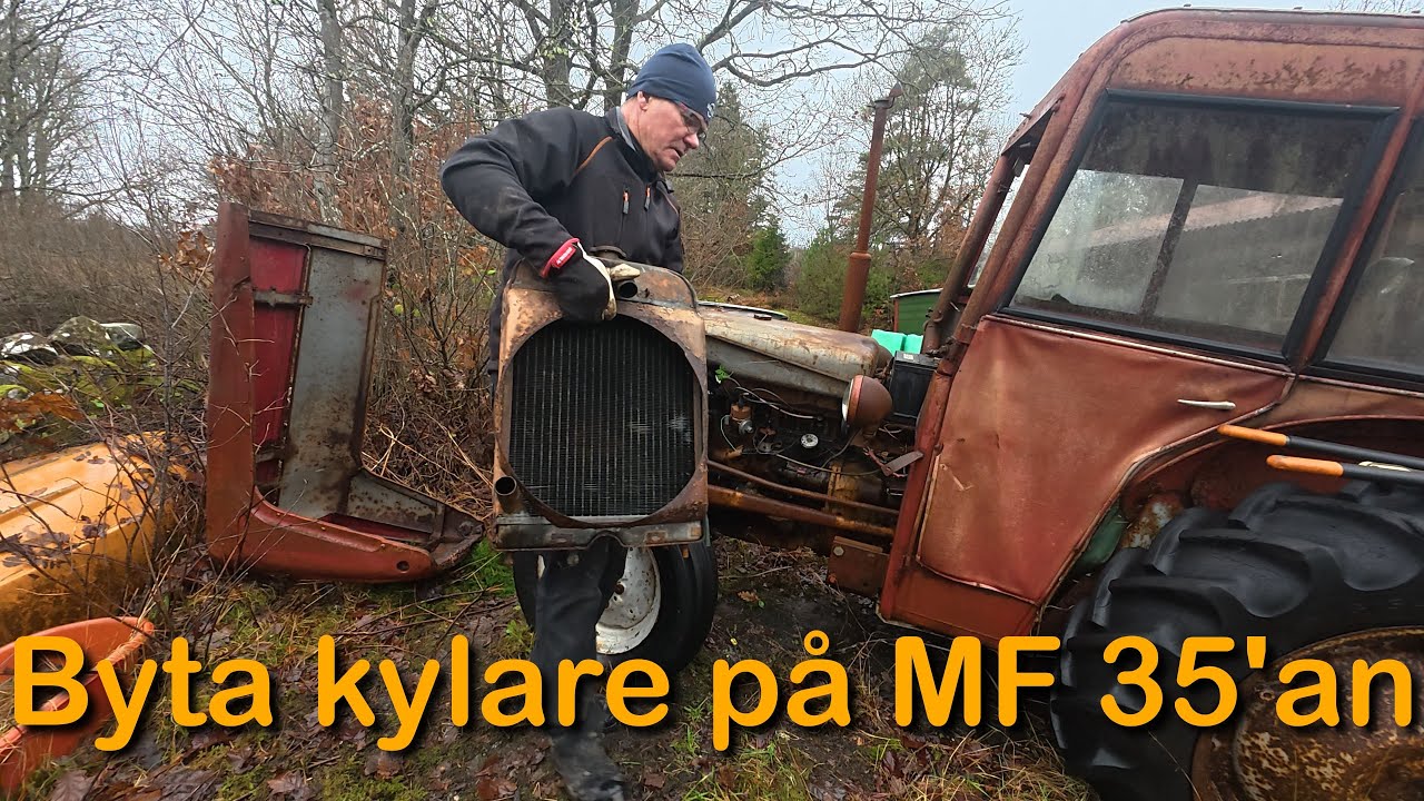 Byta kylare på MF35an
