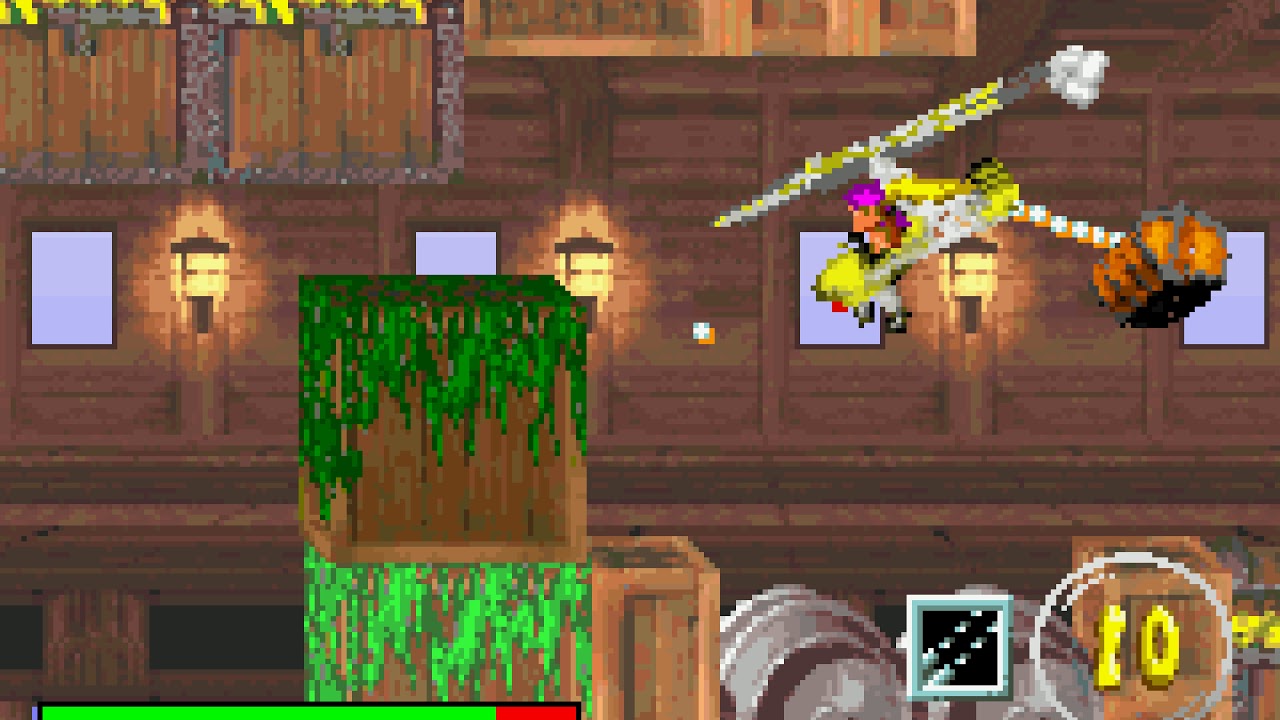 Donkey Kong Country 2 (GBA) - Funky's Flights - Submerged Stint