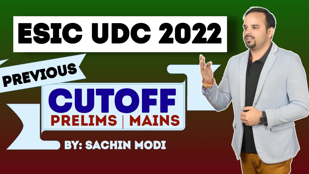 ESIC UDC Cutoff 2019 State wise Region Wise | Sachin Modi