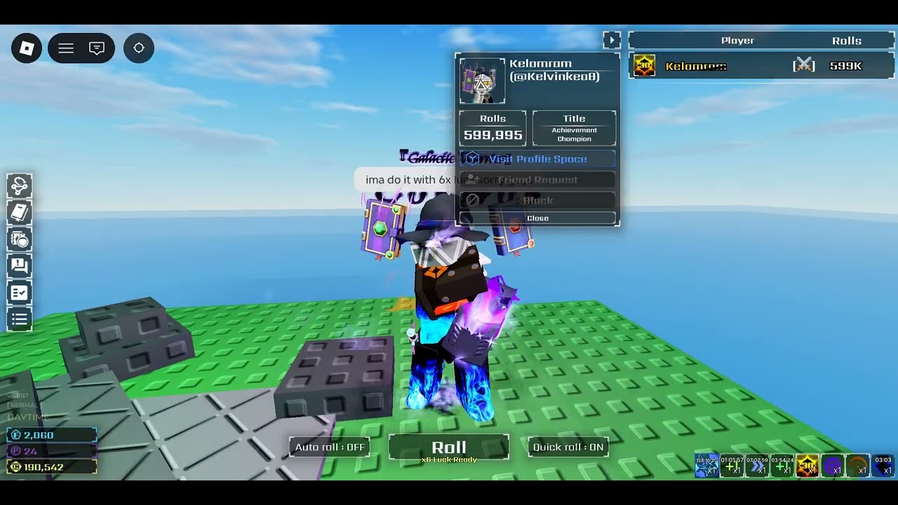 my unlucky 600k roll