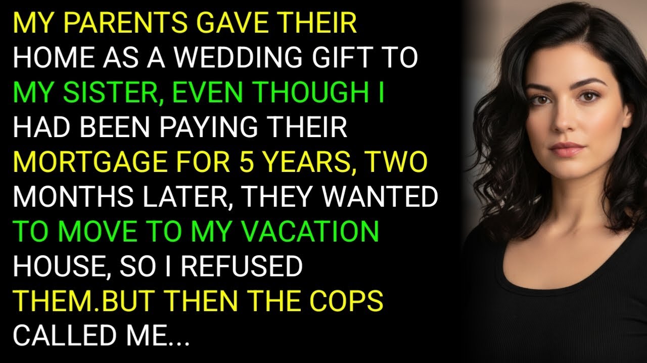 MY PARENTS GAVE THEIR HOME AS A WEDDING GIFT TO MY SISTER, EVEN THOUGH I HAD BEEN PAYING THEIRM....