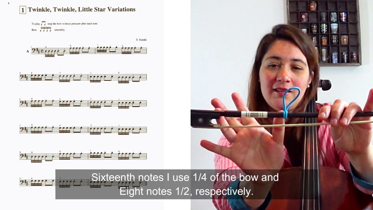 Suzuki Twinkle Variation - Cello Tutorial