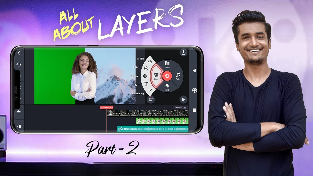 Master Layers, Chroma Key, Colours | Kinemaster Tutorial | Part 2