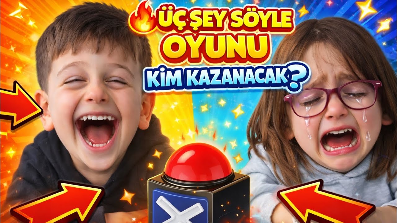  3 ŞEY SÖYLE OYUNU 😱 Kim Kazanacak? Çocuklar Arasında Eğlenceli Challenge!