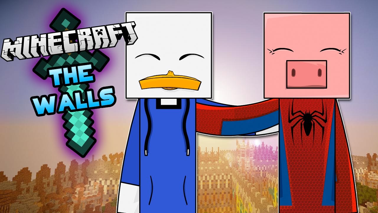 MINECRAFT PVP: DOS NOOBS CANTANTES EN THE WALLS /W SARA