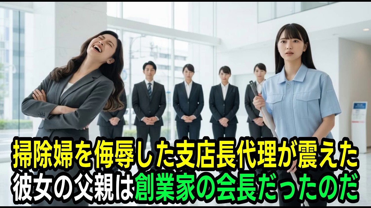 「私の父は頭取よ？」3人の子を持つシングルマザー清掃員が銀行員に嘲笑された結果、1本の電話で会長が現れ――。
