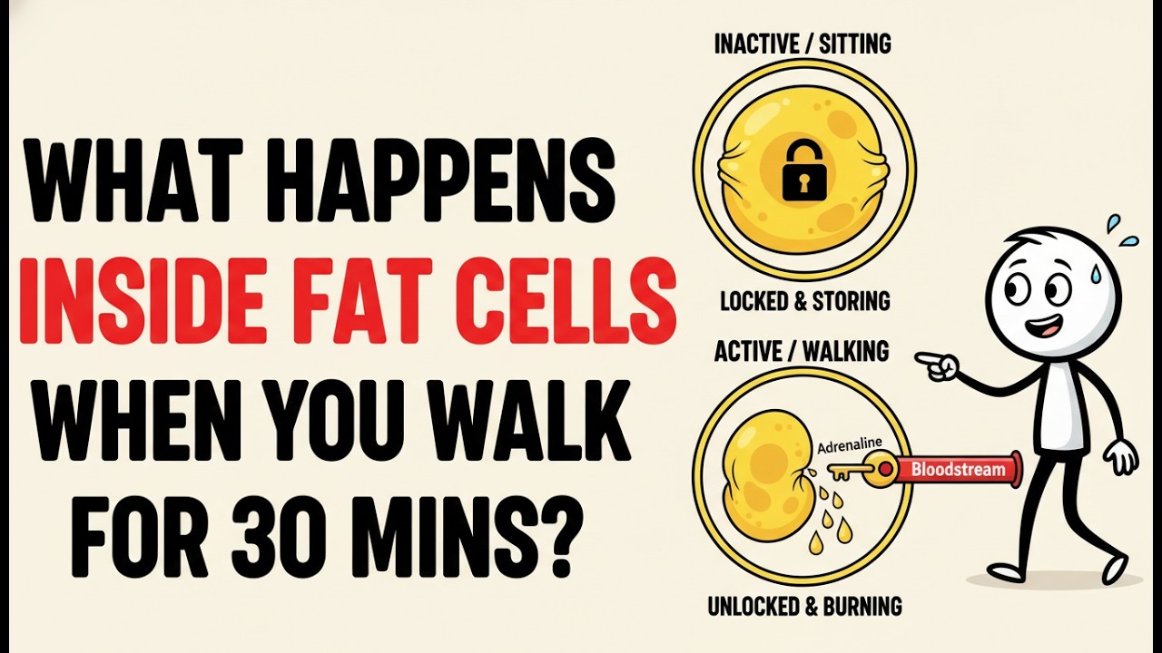 What happens inside fat cells when you walk for 30 minutes each day? | Science Explained