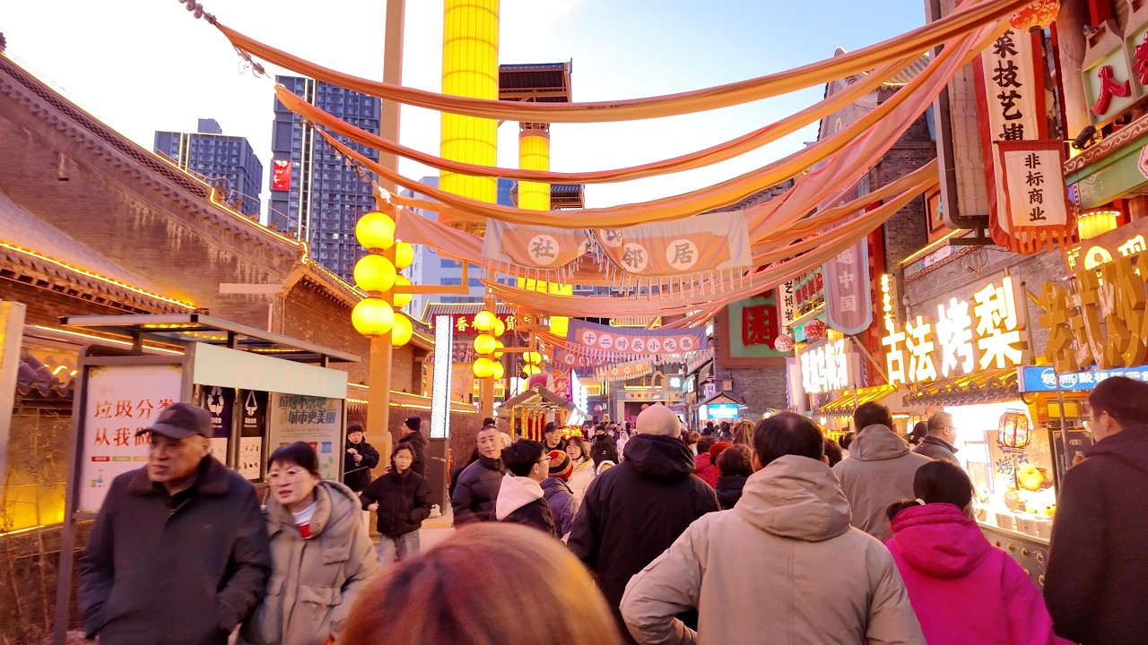 Шэньян Улица Laobeishi (老北市), Китай 🇨🇳 | Культурная Улица, Уличная Еда & Живые Шоу | City Walk