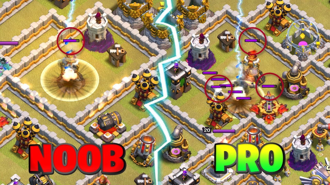 8 DIFERENÇAS ENTRE UM NOOB VS UM PRO PLAYER | DICAS AVANÇADAS PARA MELHORAR NO CLASH OF CLANS!!