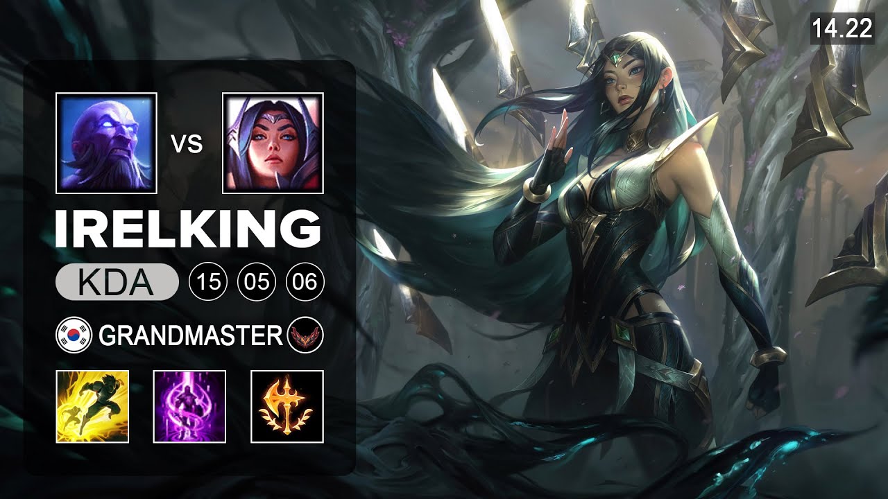 Irelking Irelia vs Ryze Top - KR Grandmaster - Patch 14.22 Season 14