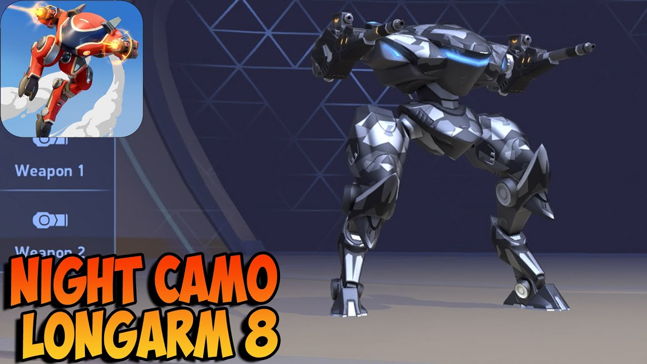 Mech Arena: Robot Showdown - Gameplay Walkthrough part 14 - Panter Night Camo(iOS, Android)