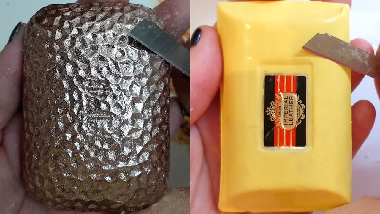 Soap Carving ASMR Relaxing Sounds no talking Satisfying ASMR Video