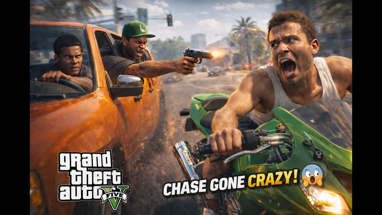 CHASE GONE CRAZY! 😱 | GTA 5 Bike vs Car Action