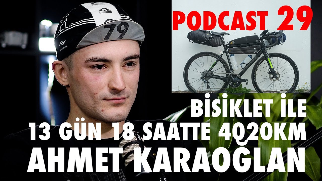 Ahmet Karaoğlan. TCR'i 13 gün 18 Saatte bitiren bisikletçi.