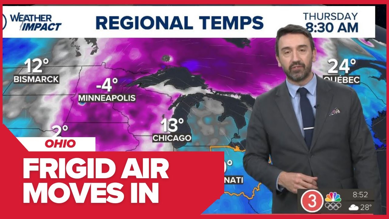How low will Ohio temps go as the Arctic Blast moves in? | FORECAST & TIMELINE