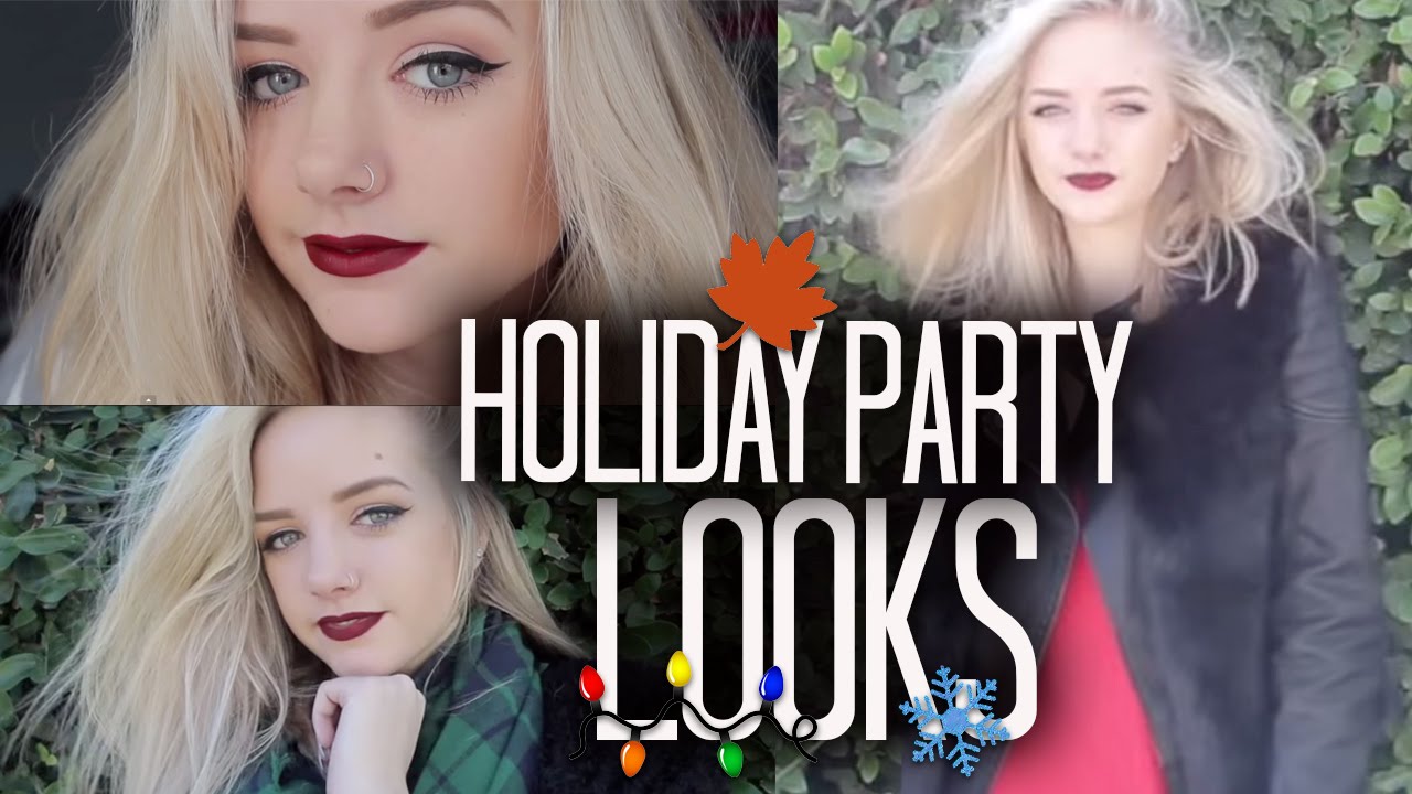 Holiday Party Makeup & Outfits | Maddi Bragg