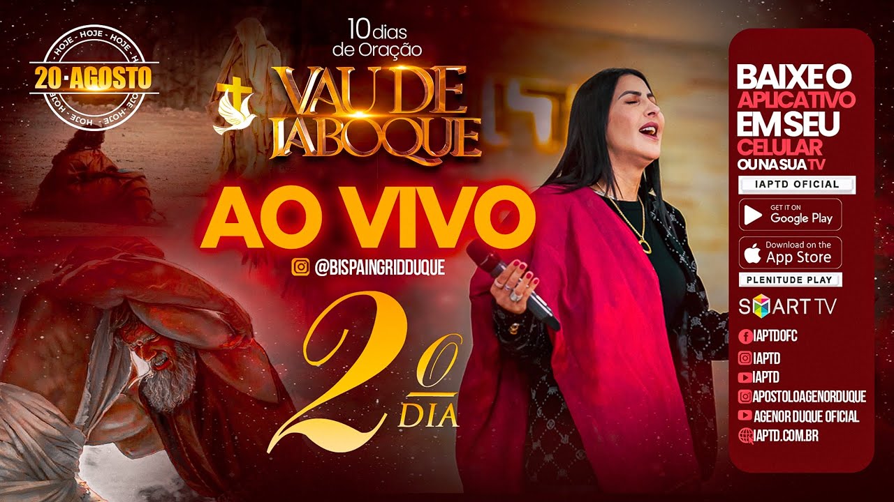 2º/10 DIA DE ORAÇÃO - VAU DE JABOQUE - Bispa Ingrid Duque 