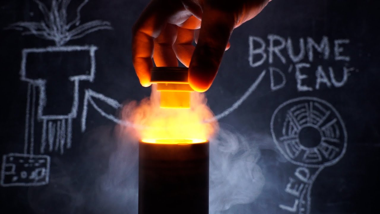 Fabriquer la vasque Olympique de Paris 2024 &ndash; flamme LED, brumisateur et impression 3D.