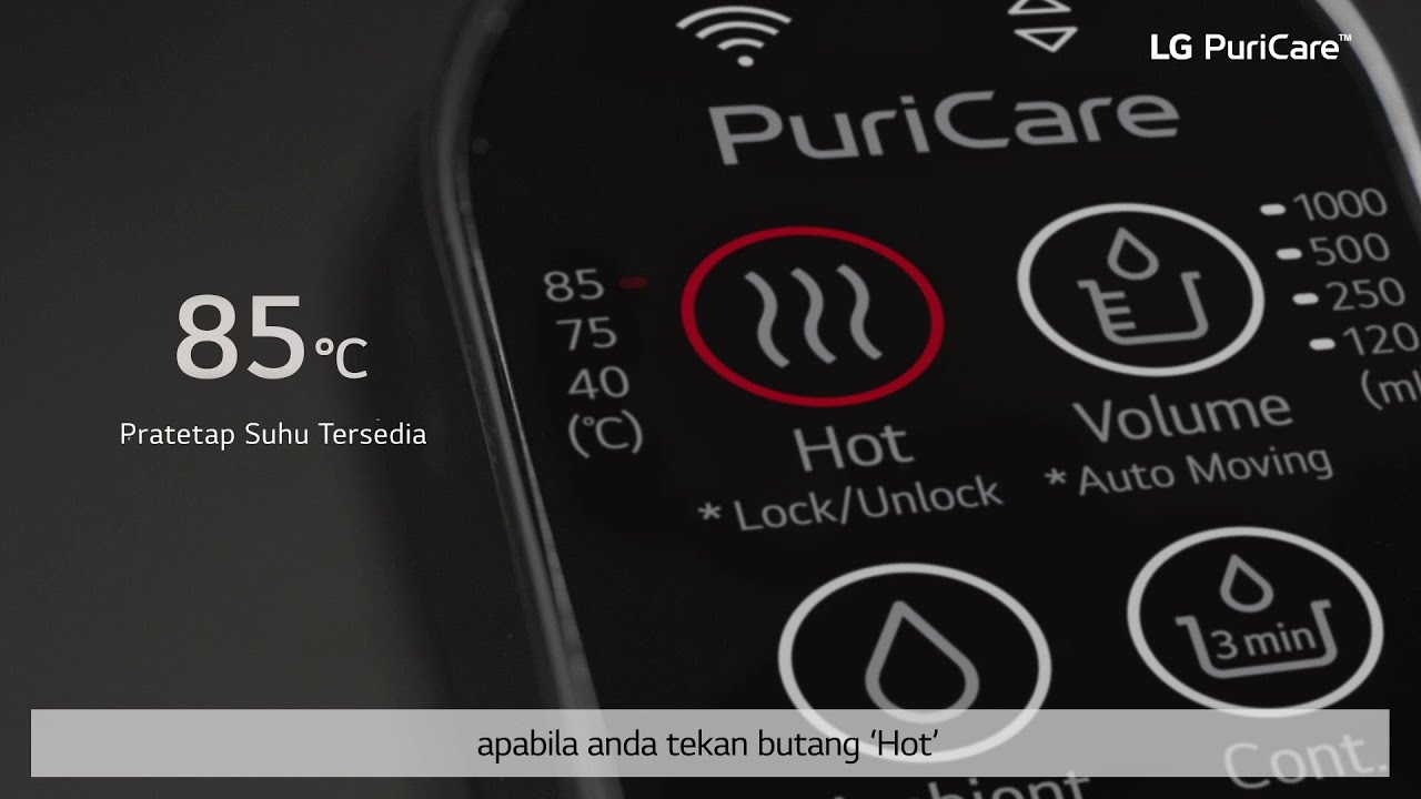 LG PuriCare Self-Service Tankless Water Purifier: How to Use (Button Operation) BM | LG