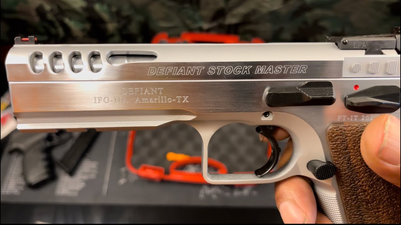 New Gun Alert! IFG Tanfoglio DeFiant Stock Master Unboxing Review. Not a “Soft Bullet Gun”