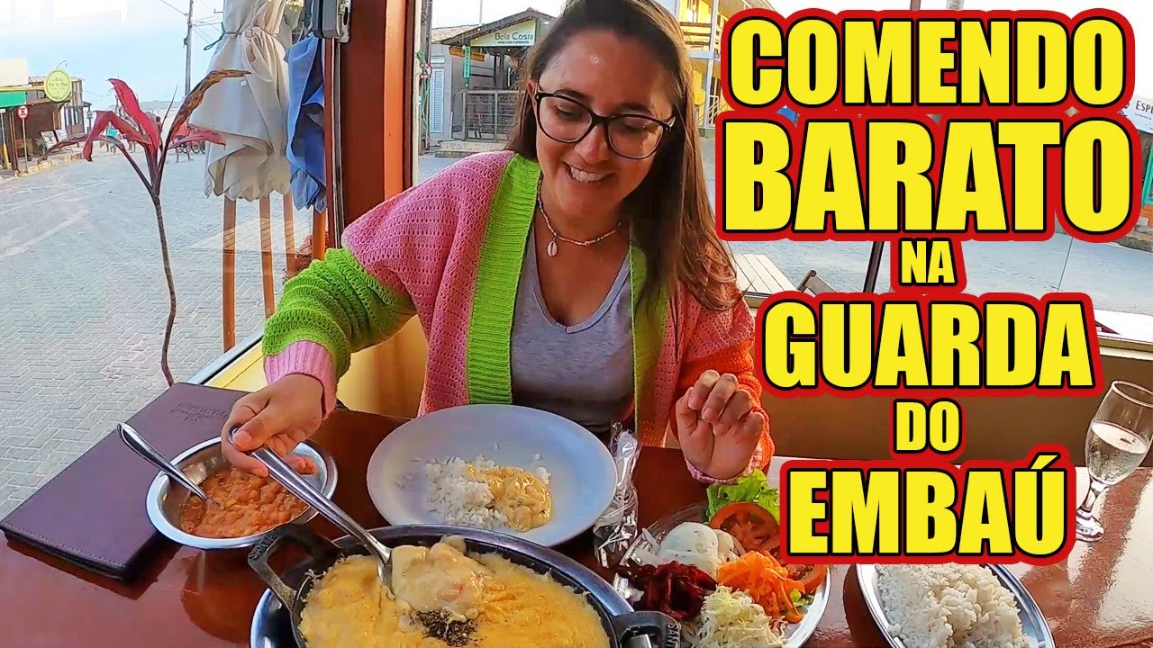 COMIDAS DA GUARDA DO EMBAÚ - SC (COM PREÇOS) Quanto custa comer na Guarda #Vlog