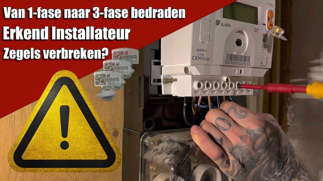 Hu.... Van 1-fase naar 3-fase bedraden! Mag dit wel??