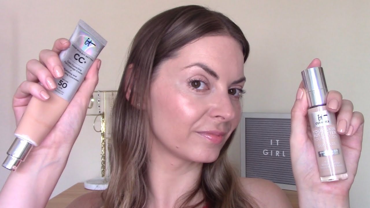 IT Cosmetics Your Skin But Better CC Cream vs Foundation