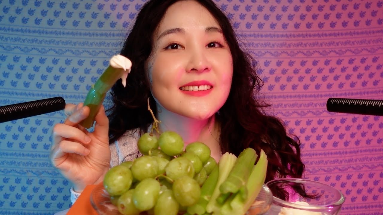 🎉 인생 처음 미루기의 늪에서 빠져나온 비결｜샐러리, 애플 포도 이팅 + 수다 ASMR