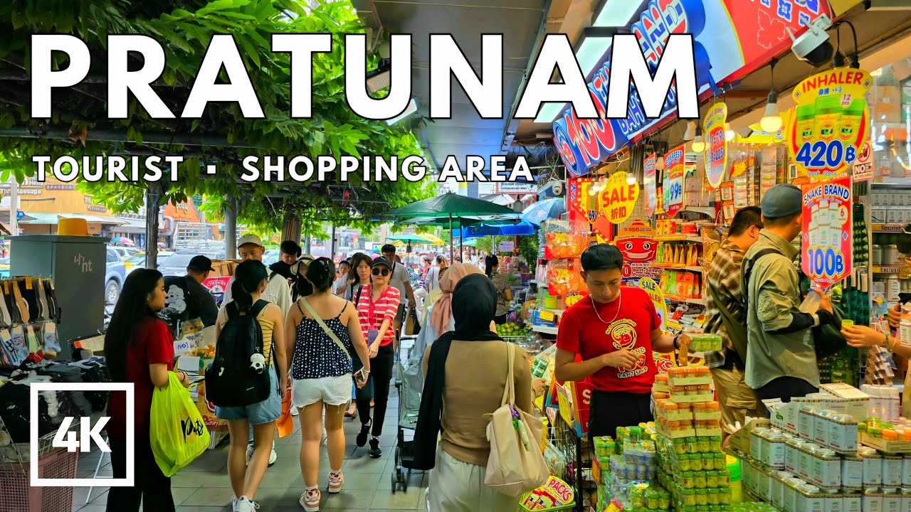 [4K] Walking around Ratchaprarop Road and Pratunam Area in Bangkok