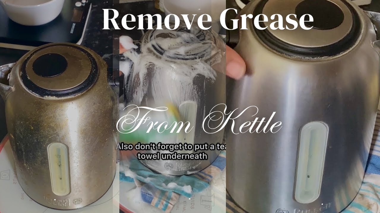HOW TO REMOVE GREASE FROM A KETTLE | HOW TO CLEAN A KETTLE | REMOVING GREASE | CLEANING MOTIVATION