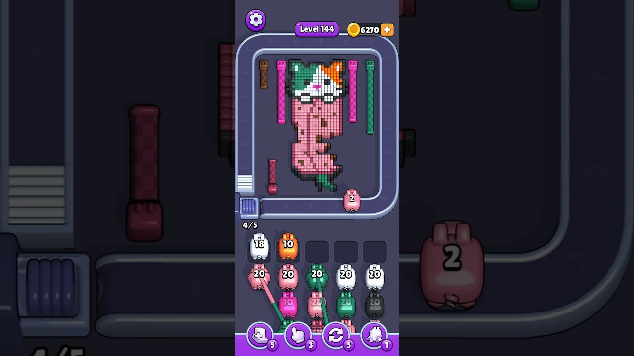 😺 Paws-itive I'll get it! Subscribe for more! #PixelFlow #level135 