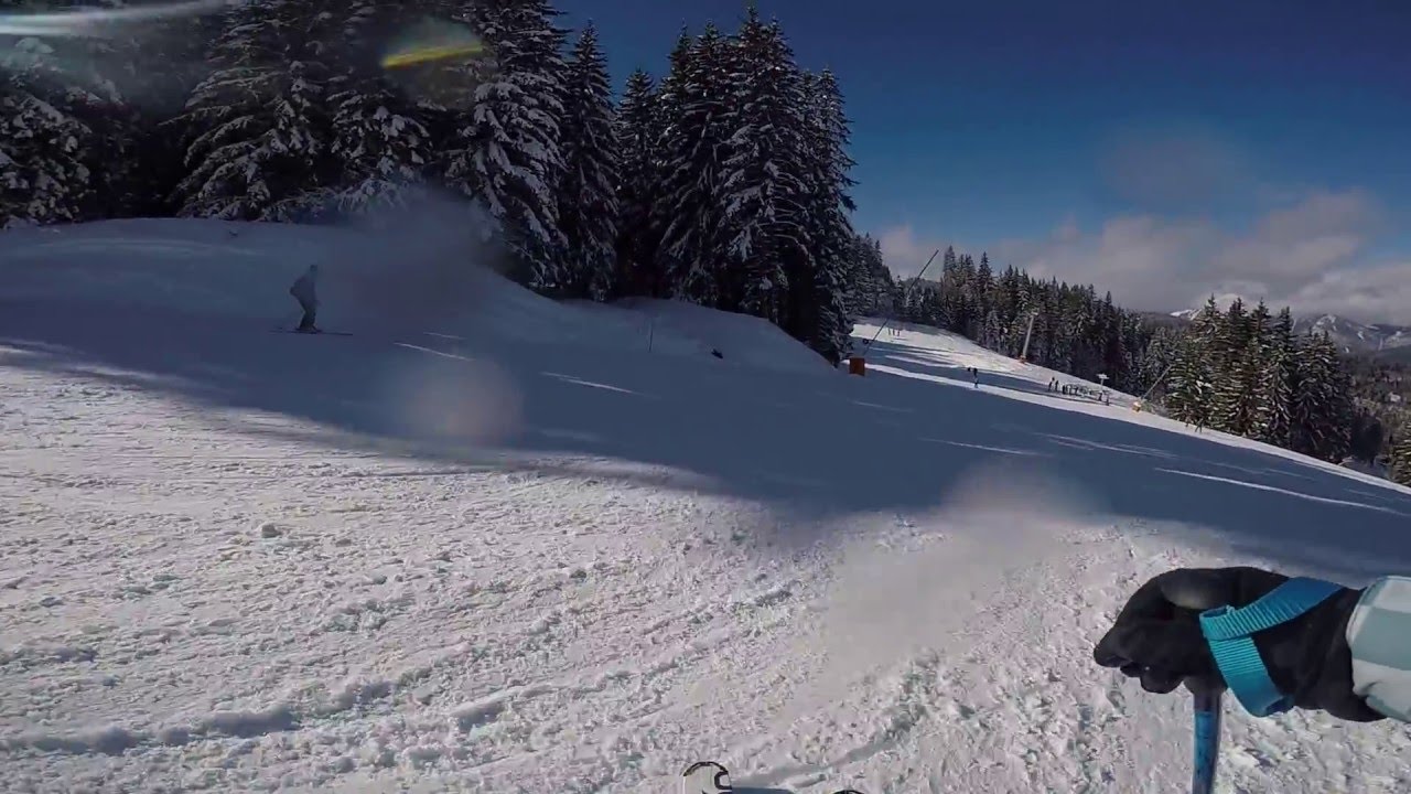 Ski at Morillon, Le Grand Massif (sairon, blue)