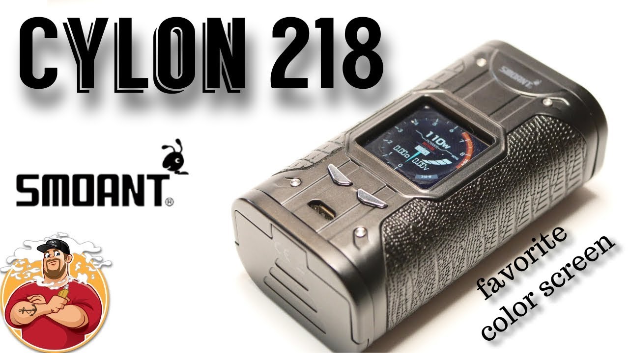 Cylon 218 TC Box Mod by Smoant Review | My Favorite Color Screen!